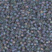 Miyuki delica beads 10/0 - Matted grey ab DBM-863